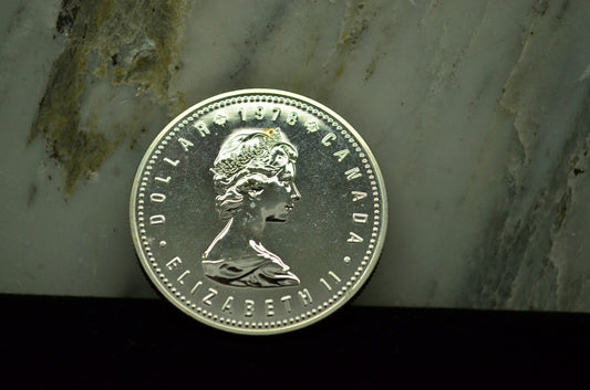 1978 Canada Commenwealth Games Commemorative $1 Dollar Coin -50% Silver