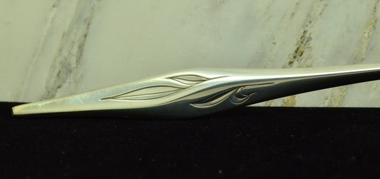 925 Sterling Silver Wallace Still Mood Serving Spoon 9 1/8" 82g