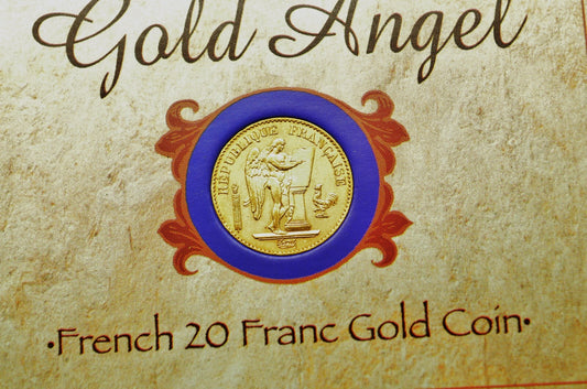 1877-A France 20 Francs 90% Gold km#825 -In a Nice Display Folder