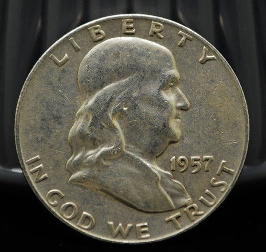 1957-D Franklin Silver Half Dollar